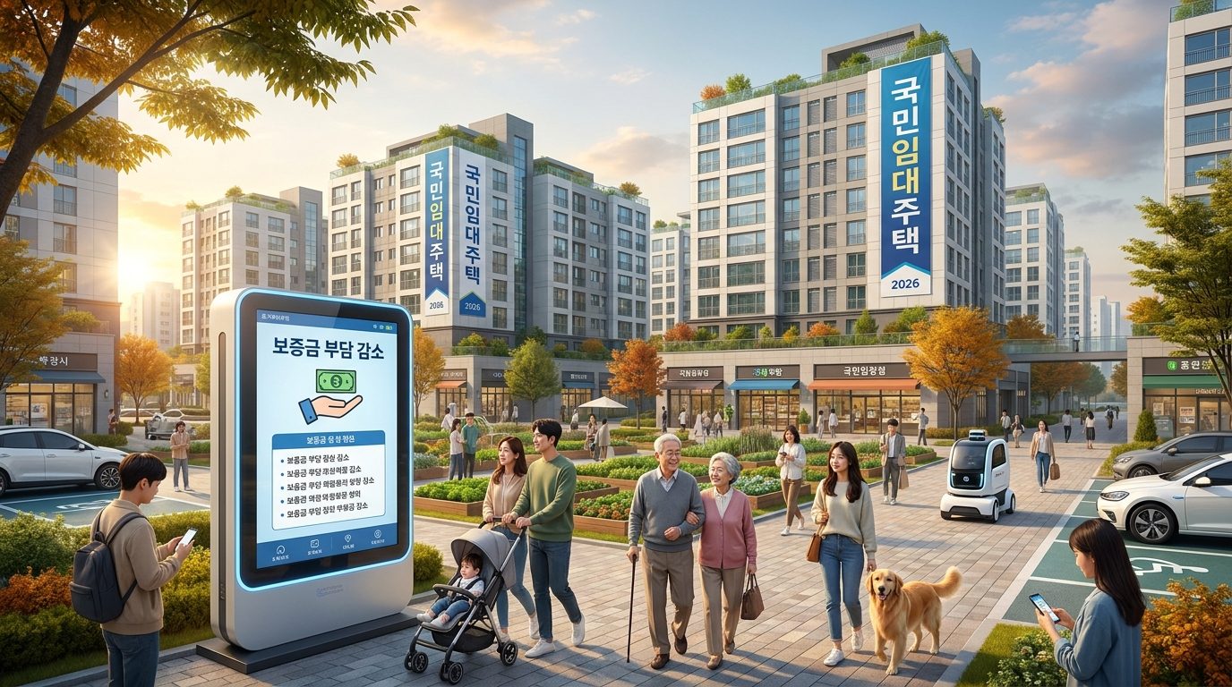 서울의 국민임대주택 단지 전경과 주민들의 일상 풍경