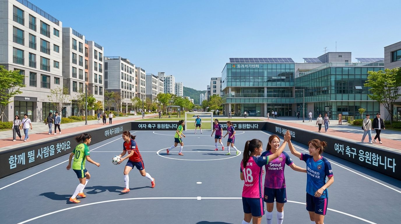 여성 풋살 동호회 찾는 방법: 서울 경기 지역의 여성 풋살 동호회가 활발하게 운동하는 모습